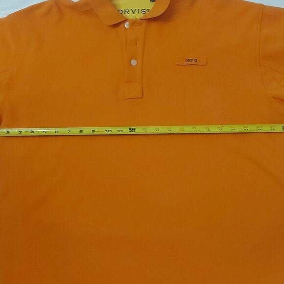 ORVIS Orange Rugged Rugby Polo Shirt, XL Casual Preppy Classic Comfy Minimalist - Picture 5 of 14